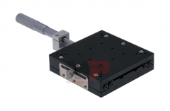 50 mm Travel Manual Linear Stage T120X-50C with Center-Mounted Micrometer