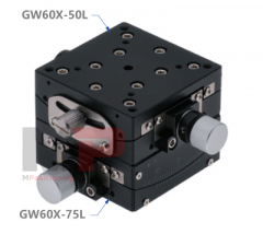 Dual-Axis Goniometer Stage GW60XY-50L with 50, 75 or 100 mm Distance