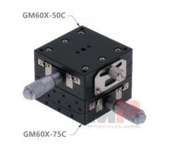 Dual-Axis Goniometric Stage GM60XY-50C with 50, 75 or 100 mm Distance
